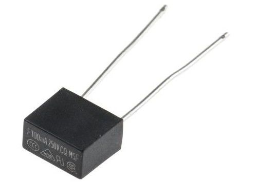 Siyah 5 Amp Düşük Profilli Mini Sigorta, Termoplastik Radyal Kurşunlu Sigorta