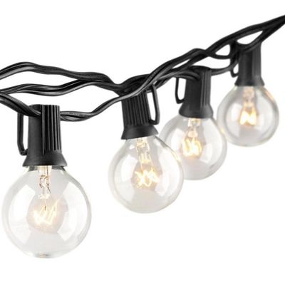 33FT LED Ampul Dize Işıkları, 4.5V Güneş Enerjili Ampul Dize Işıkları